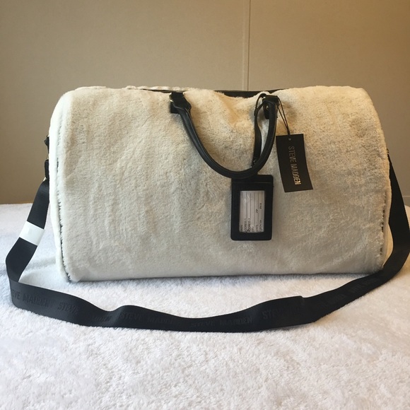 fur duffle bag